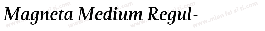 Magneta Medium Regul字体转换